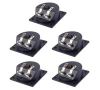 Kznifmk 5X Copa del Terminal Caja de Altavoz Tipo de Borne Doble Forma Cuadrada Negro