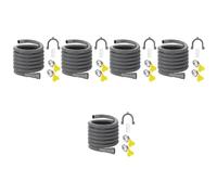 Kznifmk 5X Juego de ExtensióN de Manguera de DesagüE Manguera de Lavadora Universal de 10 Pies, Incluye Conector de Manguera Soporte y Abrazaderas de Manguera Mangueras de Drenaje