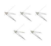 Kznifmk 5X Manos del Reloj Manos Plateadas Reloj Verde SúPer Luminoso Adecuado para NH35, NH36 Movimiento B