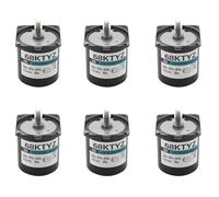 Kznifmk 6 Pcs 68Ktyz Mini Motor de Engranajes Ac 220V 28W 2.5R / Min Motor de Engranaje Síncrono de Imán Permanente Esfuerzo de Torsión Grande