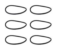 Kznifmk 6 Piezas Arandela de Junta Tórica Flexible Industrial de Goma Negra de 110 mm x 5 mm