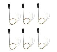 Kznifmk 6 Piezas ConstruccióN Ho/Oo Modelo 3 Luces de TráFico Señal LED Modelo de Circuito DIY para Arquitectura Tren Calle Ferrocarril