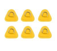Kznifmk 6 Piezas de Anillo en D para Inflable Kayak Sup, de PVC con Anillo en D Stand-Up Paddleboard Canoa Rafting Amarillo