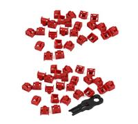 Kznifmk 600 Piezas de Concentrador LAN Ethernet con Puerto RJ45 Rojo, Tapa Protectora Antipolvo con Cerradura y Llave Patentadas