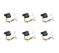 Kznifmk 6X 1.9G Servo de Plástico para V966 V911S V977 V930 V931 XK K110 K124 A600 A430 A800 RC HelicóPtero Piezas Accesorios