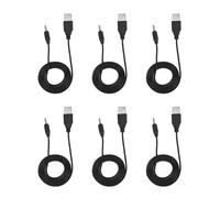 Kznifmk 6X Cable de Alimentacion CC USB A 3.5mm 5V