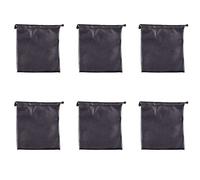 Kznifmk 6X Caja Bolso Bolsa de Almacenamiento Suave de PU para Around Auricular Ae -1 DJ Auriculare Negro