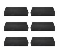 Kznifmk 6X Disipador de de Aleta Radiante de Aluminio Plateado Duradero 80X27X150MM para LED Transistor de Potencia Radiador Eléctrico Chip