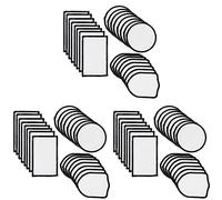 Kznifmk 72 Piezas de Sublimación en Parches de Reparación Parches de Tela para Planchar para Sombreros Ropa Mochilas Uniformes, 3 Estilos