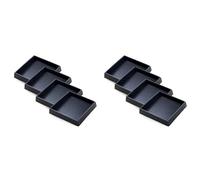 Kznifmk 8 Almohadillas Antideslizantes para Muebles: Tazas Cuadradas de Goma Antideslizantes de 2,5 X 2,5 Pulgadas, Posavasos para Patas, Sofá, Silla, Topes para Cama