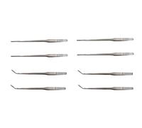 Kznifmk 8 Clips de Acero Inoxidable Que Incluyen 4 Pinzas Rectas (Aproximadamente 27 Cm de) y 4 Pinzas Dobladas (Aproximadamente 26,5 Cm de)