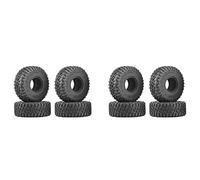 Kznifmk 8 Piezas 120MM 1.9 Neumáticos de Goma para 1/10 RC Coche de Orugas SCX10 90046 AXI03007 TRX4 D90 CC01