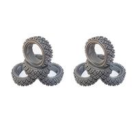 Kznifmk 8 Piezas 70mm 1/10 RC Todoterreno Coche Neumáticos de Goma Rueda Delantera para TT01 TT02 XV01 LC Racing PTG-2