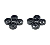 Kznifmk 8 Piezas de PláStico Duro para NeumáTicos de Derrape, Llanta de Rueda de Metal para 284131 K969 K989 P929 Mini-Z 1/28 RC Car Upgrades Parts,3