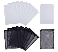 Kznifmk 80 Piezas Bolsas de Filtro de para Acuario, Bolsas de para Filtro de Nailon con Cremallera (para Partículas de Carbón), Biobolas