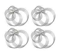 Kznifmk 80 Piezas de Metal Atrapasueños Anillos Aros Anillos de Plata Artesanales de Acero para Manualidades, Macramé Proyectos de Bricolaje en 5 Tamaños