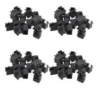 Kznifmk 80 Piezas Enchufes de Conector PCB de Red de Internet de Ordenador de RJ45 8P8C