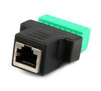 Kznifmk Adaptador Extensor de Cable Ethernet con Conector de 8 RJ45 Hembra A Terminal de Tornillo de Red