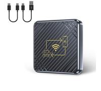 Kznifmk Adaptador Inalámbrico Carplay para Android 2 en 1 Adaptador para Automóvil Adaptador Inalámbrico Convierta Sin Problemas Android Auto con Cable una Inalámbrico A