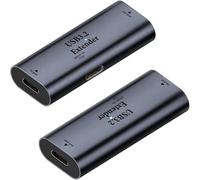 Kznifmk Adaptador USB C A USB C, Extensor de Amplificador de Señal de 5Gbps 15W, Convertidor USB C Hembra A USB C Hembra para Computadora Portátil, Cámara