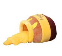 Kznifmk Alfombrilla de Felpa Extraíble para Mascotas, para Cachorros y Gatos, Forma de Tarro de Miel, Semicerrado y Cálido para Mascotas