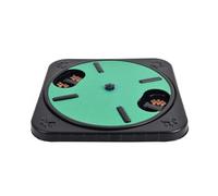 Kznifmk Almohadilla para Rascar Uñas para Perros Tablero para Rascar para Perros Compartimentos para Refrigerios Tablero para Rascar Uñas para Perros Redondo Giratorio Extraíble Verde