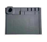 Kznifmk Almohadilla Reparación Aislante Resistente Al para Estación Soldadura, Alfombrilla de Soldadura de Silicona, Almohadilla de Trabajo de Escritorio para Estación Soldadura BGA