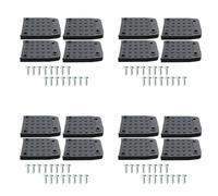 Kznifmk Almohadillas Antideslizantes para Suelas Zancos para Paneles Yeso, Kit Reemplazo Suelas Zancos 16 Piezas, Almohadillas Antideslizantes para Pies, Alfombrilla Trípode Construcción