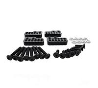 Kznifmk Amortiguadores de Metal de Montaje de CóDigo Fijo para Capra 1.9 UTB 1/10 RC Cars, Negro