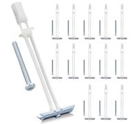 Kznifmk Anclaje para Paneles de Yeso con Perno para Tamaños Sujetadores de 1/4 A 20 Pulgadas, Kit de Anclaje para Paneles de Yeso Huecos de Alta Resistencia para Montaje de TV, 14 Piezas