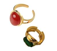 Kznifmk Anillo de Dedo Abierto, Anillo Vintage Francés, Anillo para Mujer