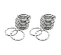 Kznifmk Anillos de Macramé de Metal de 2 Pulgadas para Colgadores de Plantas de Macramé Kit de Macramé Paquete de 20 Hebilla de Anillos Tóricos de Metal para Anillo Artesanal de Macramé