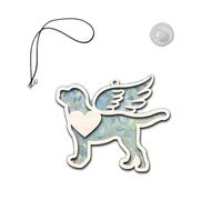 Kznifmk Atrapasueños Rainbow Maker Rainbow Maker Dog Memorial Sun Catcher Adorno Conmemorativo Portátil para Perros F
