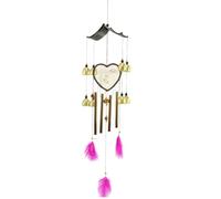 Kznifmk Atrapasueños Rosa, Campana de Metal, Carillón de Viento, Adornos, Colgante de Amor Animal, Decoración del Hogar, Manualidad para Regalo