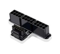 Kznifmk ATX3.0 12VHPWR 12+4P 600W Conector de DireccióN Asistida de 180 Grados Cabezal Giratorio Macho A Hembra 3X8 A Serie 40, Tipo B Plateado