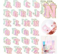 Kznifmk Autoadhesivo con Letras, Termoadhesivo con Letras Universitarias, Pegatina, Ropa, Mochila, Aplique Bordado, con Letras A