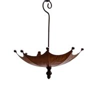 Kznifmk Bandeja de Alimentación de Pájaros Colgante, Baño de Pájaros para Exteriores, Sombrilla, Bandeja de Alimentación de Pájaros Silvestres, Bandeja de Metal para Comedero de Colibríes