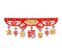 Kznifmk Bandera Roja del AñO de China 2024 Festival de del DragóN China Decorada Casa Afortunada para Celebrar G