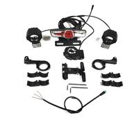 Kznifmk Bicicleta Eléctrica 12V-72V Faros Dobles Luz de Señal de Delantera y Trasera Kits de Conversión de Bicicleta Eléctrica Versión Personalizada DIY
