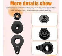 Kznifmk Bocina del Brazo del Servo de Dirección 25T, 1 Orificio para Coche Trepador de Control Remoto, Piezas de Mejora del Servo Digital de Gran Par, Negro