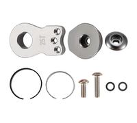 Kznifmk Bocina del Brazo del Servo de Dirección 25T, 3 Orificios para Coche Trepador de Control Remoto, Piezas de Mejora del Servo Digital de Alto Par, Color Titanio