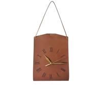 Kznifmk Bolso de Hombro Único Reloj de Pared de Marrón Reloj Silencioso con Forma de Bolso para Decoración de Habitación de Niña Accesorios C