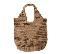 Kznifmk Bolsos de Playa de Moda de Verano, Bolso de Hombro para Mujer, Bolso Suave Tejido A Mano, Bolso Grande Informal, Bolso de Almacenamiento e