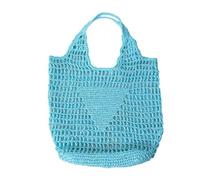 Kznifmk Bolsos de Playa de Moda de Verano, Bolso de Hombro para Mujer, Bolso Suave Tejido A Mano, Bolso Grande Informal, Bolso de Almacenamiento D