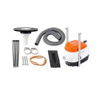 Kznifmk Bomba de Agua Marina 1100GPH Bomba de Sentina Pequeña Bomba Sumergible de CC de Drenaje para de 12 V Bomba de Drenaje Automático de Sentina