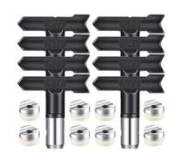 Kznifmk Boquilla Punta PulverizacióN, Cabezal PulverizacióN Reversible, Puntas Boquilla Pulverizador Pintura Sin Aire, Piezas Pulverizador Pintura Sin Aire para ConstruccióN Viviendas