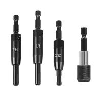 Kznifmk Broca Autocentrante para, 3/32 Pulgadas, 7/64 Pulgadas, 1/8 Pulgadas con Portabrocas y Broca para Búsqueda de Centro