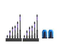 Kznifmk Broca MagnéTica Fuerte y de Alta Dureza, Puntas Antideslizantes y una Prueba de Golpes con Puntas de Destornillador, Puntas MagnéTicas