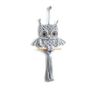 Kznifmk Búho Macramé Tapiz Tejido Colgante de Pared Adorno Tejido Bohemio Tapiz Gris