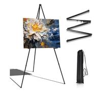 Kznifmk Caballete de ExhibicióN para Boda, TríPode InstantáNeo PortáTil de 63 Pulgadas, Caballete Plegable para Artista, TríPode Plegable